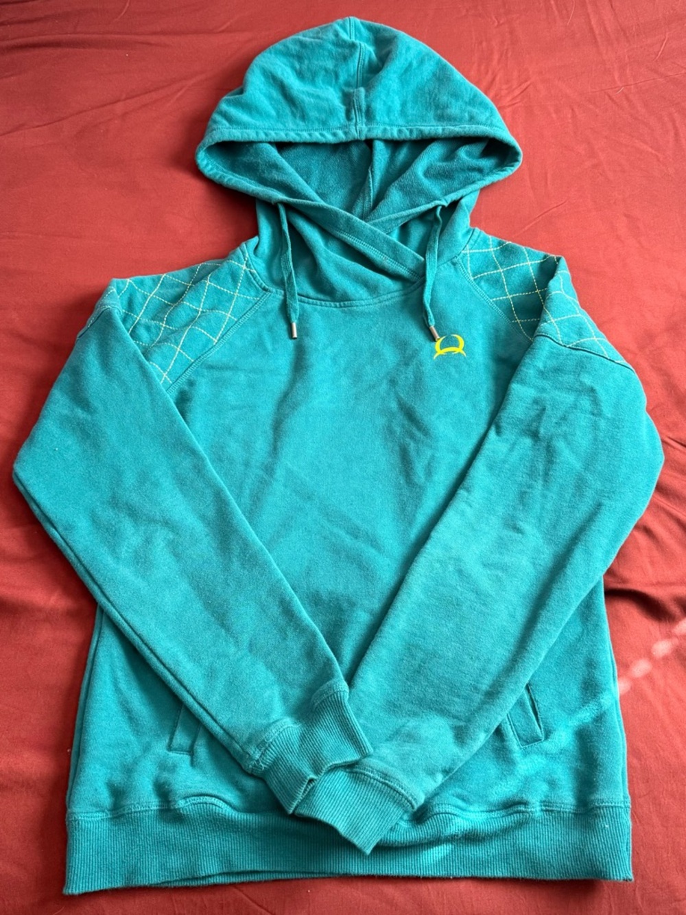 Cinch Teal Hoodie